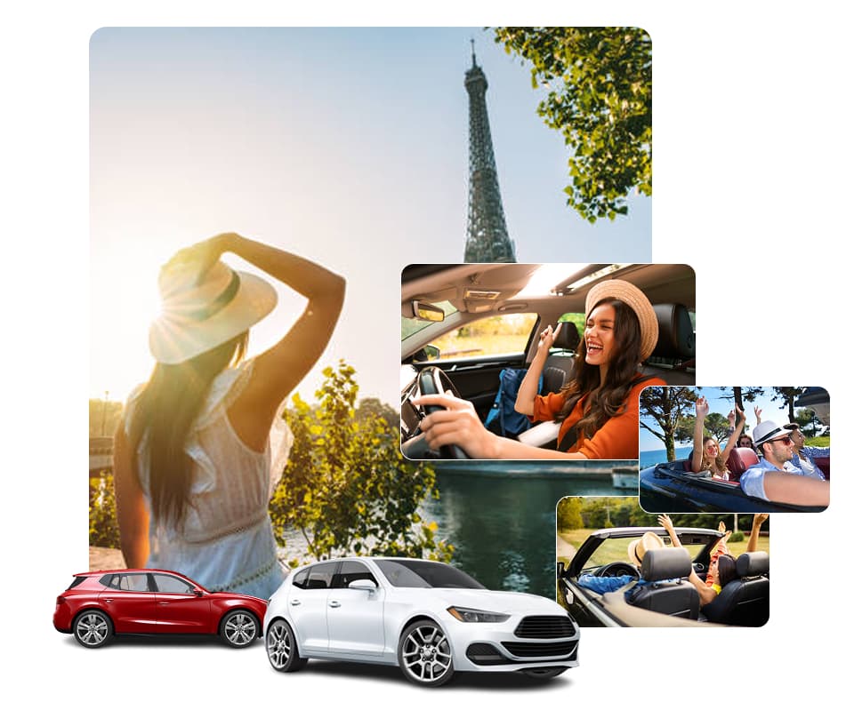 Travelers on a self-drive European road trip — from the Eiffel Tower to coastal convertibles
